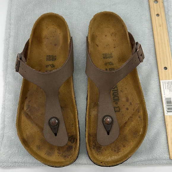 Birkenstock Gizeh Oiled Leather Sandals Women’s 38/US 7 to 7.5 - Picture 2 of 10